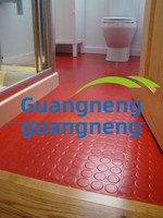Tapis de sol en caoutchouc naturel coloré pour la danse et la gym, 3 mm, motif à points flottants, antidérapant, résistant à l'usure, absorption des chocs, isolant