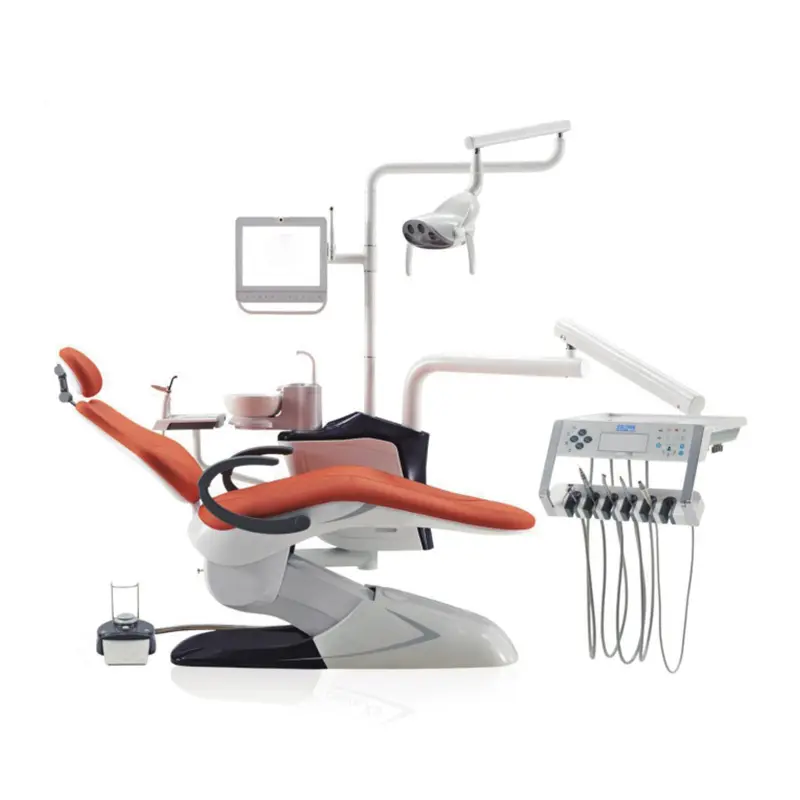 MY-M007Q D'OIN chaise d'équipement dentaire, unité de fauteuil dentaire avec tabouret de médecin