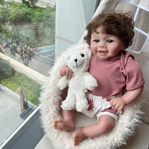 Poupée Vivienne Baby Reborn de 20 pouces pour filles, jouet doux peint à la main pour nouveau-né, poupée de mode <span class=keywords><strong>avec</strong></span> <span class=keywords><strong>cheveux</strong></span> enracinés - Product Image 2