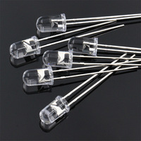 Usine Juhong - LED de signalisation routière de haute qualité 5 mm rouge, jaune et verte, ultra-lumineuses, 505 nm, 620 nm, 585 nm, 2 V, 3 V, 0,06 W