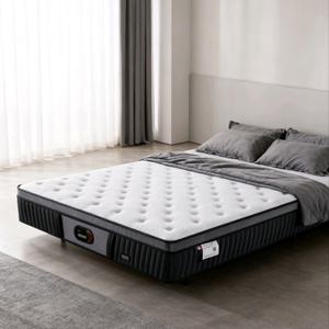 Colchón híbrido de soporte equilibrado Q2 fibra de algodón silencioso antipliegue látex Natural antiácaros seda de hielo 28cm de espesor dormitorio de Hotel - Product Image 6