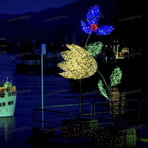 Luces LED 3D de Flor de Loto para Navidad y Halloween, IP65 Impermeables, Decoración Navideña para Exteriores, Venta al Por Mayor - Product Image 3