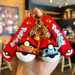 Llavero de anime de la serie Bola de Elfo, lindo llavero de gel de silicona de <span class=keywords><strong>Pika</strong></span>, colgante para bolso, colgante para llaves de coche, empaquetado individualmente - Product Image 2