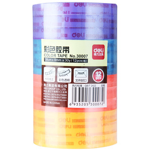 Deli Transparent Stationery Tape 0.8cm 38um Bopp Student Office Labeling Tape - Product Image 2