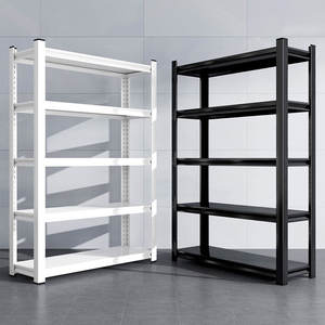 전자 레인지 블랙 아이언 샵 대형 차고 다층 스틸 홈 주방 선반 단위 5 단 금속 보관 랙 선반 - Product Image 3