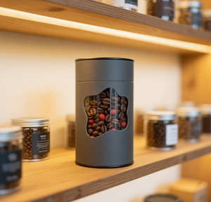 Embalaje de tubo de papel de grano de café ecológico disponible OEM embalaje de tubo kraft de cartón de té de café Matcha biodegradable - Product Image 2