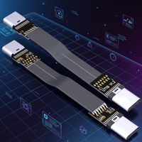 Cable de Extensión USB 3.2 Tipo-C Macho/Hembra ADT-Link, TPE 3A, Carga Rápida, Blindaje Trenzado Gen2x2 para Teléfonos Móviles y Computadoras