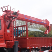 Vente en gros usine : Mini-grue hydraulique montée sur camion de 14 tonnes avec flèche à 5 sections de 5 m et hauteur de levage de 21,8 m - Prix promotionnel