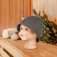 Chapeau de sauna de luxe en feutre 100 % laine mérinos, motif dessin animé, le plus vendu, réutilisable, résistant à l'usure, confortable, protection thermique, pour adulte, spa et bain