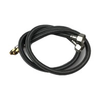 1/2 60cm Nylon Aluminium Tuyau De Douche Tuyaux Fil Mixte Noir Robinet Entrée D'eau Chaude Et Froide Tuyau Tressé Tuyau De Douche Noir