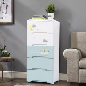 Armoire de rangement à <span class=keywords><strong>tiroirs</strong></span> en <span class=keywords><strong>plastique</strong></span> de 38 cm, motif dessin animé, simple, pour enfants, injection, pour petits appartements, salon - Product Image 1