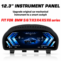 Untuk Seri 5 Seri 7 F10 F01 F02 F03 F04 LCD Dashboard Digital Cluster Monitor Layar Anti Silau Kit Instrumen Elektrik Otomatis