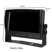 ZYX RTS 7 pouces AHD 1080P écran sans fil Split DVR moniteur 24V Bus remorque SUV camion voiture vue arrière Kit de caméra de recul