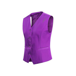 OEM Double Breasted Button Polyester and Rayon <b>Women's</b> Vests & Waistcoats Casual Loose Blazer Vest for <b>Womens</b> From Bangladesh - Product Image 4
