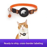 Collier en cuir Cortex pour animaux de compagnie avec AirTag intégré, pour chats et chiens, avec suivi et positionnement anti-perte, modèle Ali-722685076690, fabriqué au Guangdong
