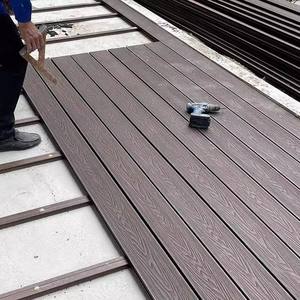 Installation facile de terrasses en WPC, composite bois-plastique 3D embossé, composite anti-eau - Product Image 3