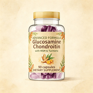 Capsules de chondroïtine sulfate de peptide vert naturel pour la santé des articulations, 7500 mg, 60 unités, pour adultes, non destiné aux adolescents - Product Image 1