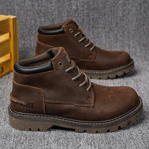 Nouvelles bottes de désert pour hommes 2026, toutes saisons, imperméables, à bout pointu, courtes, style britannique, brillantes, décontractées, habillées, montantes, à la cheville - Product Image 6