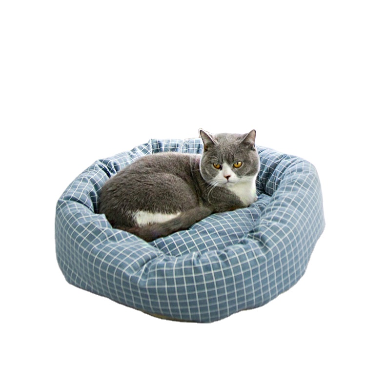 Горячая Распродажа, круглое одеяло для ручной стирки, многоразовое роскошное удобное диван-кровать для кошек