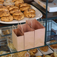 Sac en papier kraft brun en vente chaude, logo personnalisé, sac d'emballage en papier de luxe pour aliments