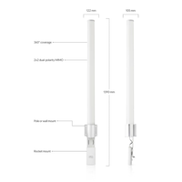 Antenne omnidirectionnelle Ubiquiti Networks AirMax 5.8G 13DBI Airmax Amo 5g 13 Omni Antenna AMO-5G13 à bon prix