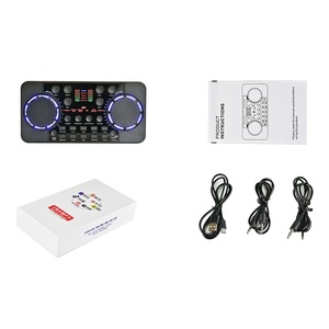 Interface Audio de carte son de changeur de voix avec mélangeur audio et carte son en direct pour l'enregistrement <span class=keywords><strong>YouTube</strong></span> de guitare en direct - Product Image 4