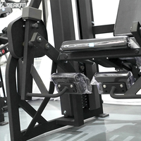 Bickfit Machine de musculation des jambes double fonctionnelle assise (curl et extension) en acier robuste pour usage commercial 160 kg