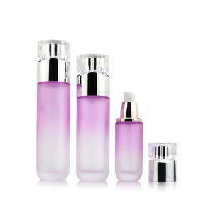 Emballage cosmétique <span class=keywords><strong>de</strong></span> luxe avec logo personnalisé, flacon en verre <span class=keywords><strong>de</strong></span> haute qualité <span class=keywords><strong>de</strong></span> 30g-120ml, bouchon diamant, bon <span class=keywords><strong>prix</strong></span>, forme carrée - Product Image 2
