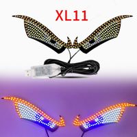 Écran LED dynamique USB pour affichage arrière Devil Eyes, panneau lumineux publicitaire intelligent pour voiture, camion, pare-brise, lumière décorative