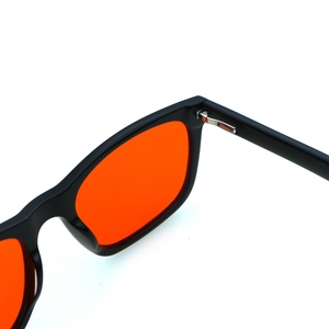 99.9% ブルーライトブロッキングCR39レッドレンズメガネフレームアンチブルーライトアイウェア女性男性用ファッショナブルなアセテート - Product Image 3