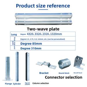 Barandilla de viga W galvanizada en carretera para seguridad vial - Product Image 2