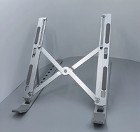 Support d'ordinateur portable réglable en hauteur de table portable, support vertical pour ordinateur portable en alliage d'aluminium