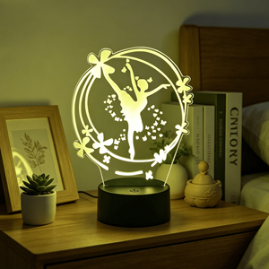2025 Night Light Lamp Ballet Girls Bedroom <b>Bedside</b> Small Lamp <b>Table</b> Decor - Product Image 3