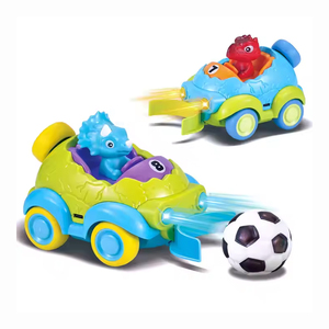 Ept 2.4G <span class=keywords><strong>RC</strong></span> xe ánh sáng đồ chơi âm nhạc cha-con cạnh tranh đôi đua với Tyrannosaurus Rex Triceratops phim hoạt hình khủng long đồ chơi - Product Image 1