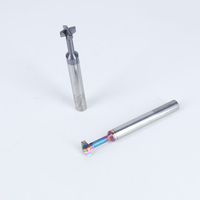 Fraise à rainurer en carbure monobloc à 4 dents, à col long, pour CNC, sur mesure, outil de rainurage non standard