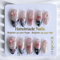 Vente en gros de faux ongles en acrylique de haute qualité, motif tournesol, kit de manucure, design personnalisé, ongles à presser, faux ongles