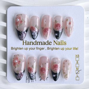 <span class=keywords><strong>Uñas</strong></span> Acrílicas de Girasol de Alta Calidad al por Mayor, Kit de Manicura con Diseño Personalizado, <span class=keywords><strong>Uñas</strong></span> Postizas a Presión - Product Image 3