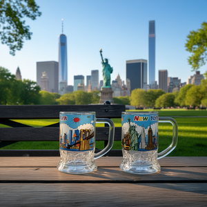 ชุดแก้วน้ำ EB New York ขนาด 2.5 นิ้ว พร้อมหูจับ ลายการ์ตูน สำหรับเป็นของขวัญ - Product Image 2