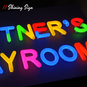 Custom 360 Degree Glow LED Acrylic <strong>Neon</strong> Sign Custom Logo <strong>Text</strong> Design for Home Bar Cafe Restaurant Wall Decor - Product Image 1