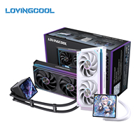 LOVINGCOOL OEM 2027 Nouvelle Arrivée Refroidisseur Liquide AIO Personnalisable avec Écran LCD 4 Pouces 240/360mm pour Processeur avec Ventilateur ARGB pour Boîtier PC