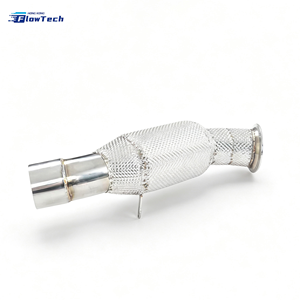 ท่อลงแรงดันสูงสำหรับ BMW N55 3.0T รุ่น 535i F10 X5 F15 X6 F16 ผลิตจากสแตนเลส 304  ระบบไอเสียมาตรฐานยูโร 5 แบบ 200 เซลล์ เพิ่มประสิทธิภาพ - Product Image 1