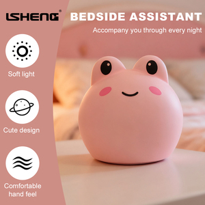 Grande occhio animale di gomma Clap luce sensore di controllo che cambia colore batteria ricaricabile bianca calda e moderna piccola notte - Product Image 3