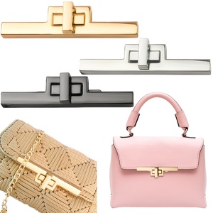 Cierres Metálicos Dorados Largos para Bolsos, Decoración para Bolsos Cruzados, Cierres Rectangulares Giratorios, Cierres para Bolsos al por Mayor - Product Image 4