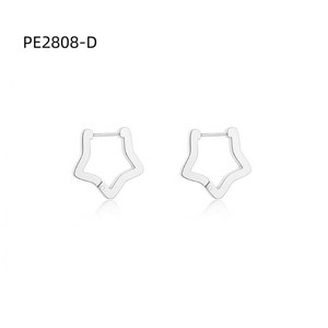 Pendientes de Moda Tipo Aro PE2808 para Mujer, Joyería de Alta Calidad - Product Image 1