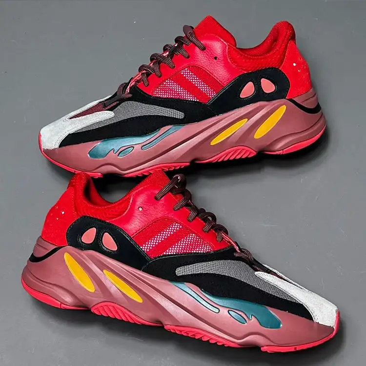 2022 Hi-Res Red Yezy PuTian New Design Comfortable Breathable Leisure Sports Running Lovers 700 Sneakers Shoes