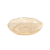 Kristallen fruitplateau luxe snoep schaal decoratieve dienblad thuis snack schaal ronde kristallen schaal woonkamer tafeldecoratie