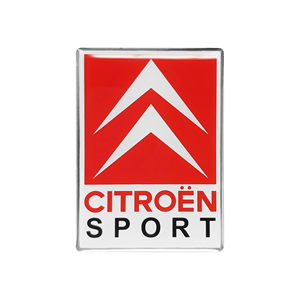 Citroen Sport 3D Logo adesivo 65X46mm Premium strumento di tornitura per migliorare le prestazioni - Product Image 1