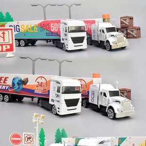 รถของเล่นไดแคสต์ 1:64 รถบรรทุกโลหะผสมแบบกำหนดเองได้ รถบรรทุกคอนเทนเนอร์อเมริกัน คุณภาพสูง ของเล่นเด็กผู้ชาย รถของเล่นโลหะไดแคสต์ - Product Image 4