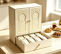 Boîte cadeau de luxe personnalisée faite à la main, gaufrée, à double porte, avec fermeture magnétique, pour sérum de soin de la peau et cosmétiques, adaptée aux produits individuels