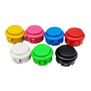 Botones de presión tipo clip a precio de fábrica, botones de presión baratos de 30 mm para consolas de juegos de lucha arcade. - Product Image 1
